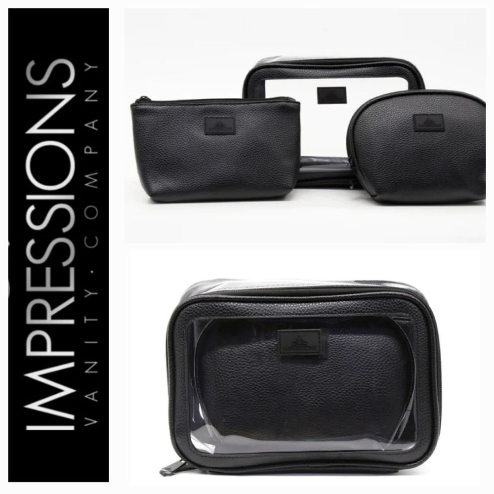 Impressions Barbados 3PC Travel Makeup Bags